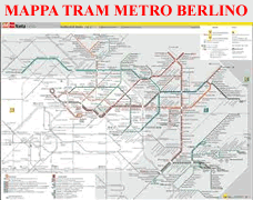 Mappa Tram Metro Berlino