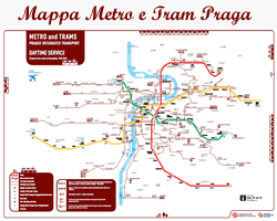 Mappa metro trams Praga
