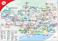 Mappa metropolitana Barcellona