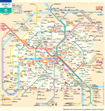 Mappa mezzi di trasporto Parigi