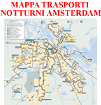 Mappa trasporti notturni Amsterdam