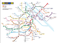 Mappa trasporti notturni Vienna